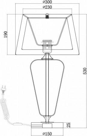 Настольная лампа декоративная Maytoni Verre Z005TL-01CH в Лесном - lesnoy.mebel24.online | фото 4