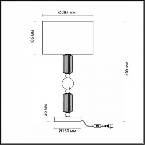 Настольная лампа декоративная Odeon Light Candy 4861/1T в Лесном - lesnoy.mebel24.online | фото 4