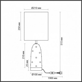 Настольная лампа декоративная Odeon Light Pollen 5424/1T в Лесном - lesnoy.mebel24.online | фото 5