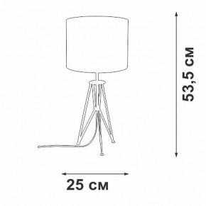 Настольная лампа декоративная Vitaluce V2834 V2834-1/1L в Лесном - lesnoy.mebel24.online | фото 2