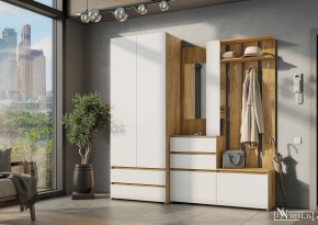 НЕКСТ 1 Вешалка с зеркалом + Шкаф 2-х ств. с ящиками в Лесном - lesnoy.mebel24.online | фото