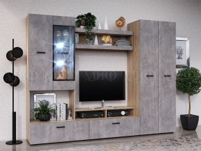 Нэнси New Пенал (ЛДСП) Бетон светлый/Сонома в Лесном - lesnoy.mebel24.online | фото 3