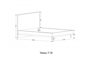 НИЛЬС - 7.16 Кровать с ортопедом 1600 в Лесном - lesnoy.mebel24.online | фото 2