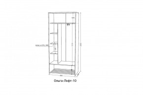 ОЛЬГА-ЛОФТ 10 Шкаф-купе с зеркалом в Лесном - lesnoy.mebel24.online | фото 2