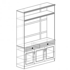 ОРЛЕАН Гостиная (модульная) серый в Лесном - lesnoy.mebel24.online | фото 5