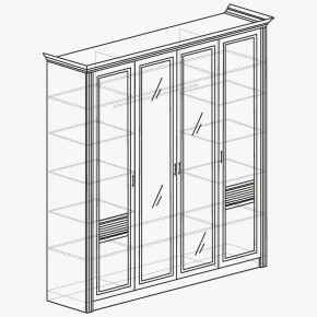 ОРЛЕАН Спальный гарнитур (модульный) ясень белый в Лесном - lesnoy.mebel24.online | фото 5