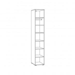 ОСТИН Спальный гарнитур (модульный) графит в Лесном - lesnoy.mebel24.online | фото 10