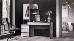 ПИФАГОР Стол компьютерный (цемент светлый/цемент темный) в Лесном - lesnoy.mebel24.online | фото