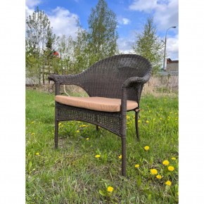 Плетеное кресло LV-140B-Brown с подушкой в комплекте в Лесном - lesnoy.mebel24.online | фото