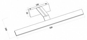 Подсветка для зеркала Maytoni Decart MIR010WL-L12B4K в Лесном - lesnoy.mebel24.online | фото 3