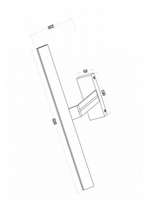 Подсветка для зеркала Maytoni Decart MIR010WL-L12W4K в Лесном - lesnoy.mebel24.online | фото 3
