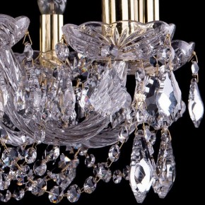 Подвесная люстра Bohemia Ivele Crystal 1402 1402/10/240/G/Leafs в Лесном - lesnoy.mebel24.online | фото 3