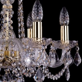 Подвесная люстра Bohemia Ivele Crystal 1402 1402/6/160/G/Leafs в Лесном - lesnoy.mebel24.online | фото 2