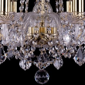 Подвесная люстра Bohemia Ivele Crystal 1402 1402/6/160/G/Leafs в Лесном - lesnoy.mebel24.online | фото 3