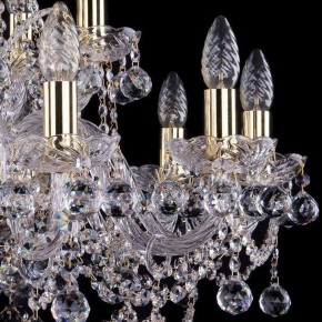 Подвесная люстра Bohemia Ivele Crystal 1411 1411/10+5/240/G/Balls в Лесном - lesnoy.mebel24.online | фото 2