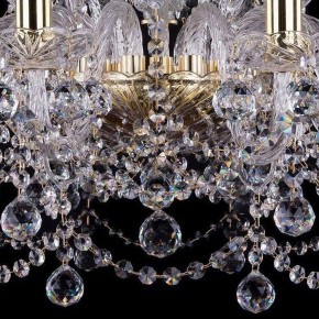 Подвесная люстра Bohemia Ivele Crystal 1411 1411/10+5/240/G/Balls в Лесном - lesnoy.mebel24.online | фото 3