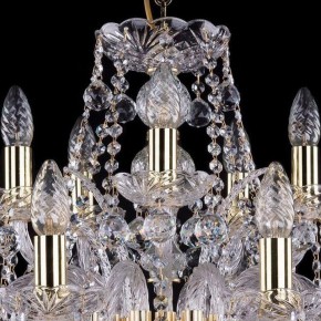 Подвесная люстра Bohemia Ivele Crystal 1411 1411/10+5/240/G/Balls в Лесном - lesnoy.mebel24.online | фото 4