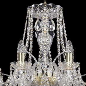 Подвесная люстра Bohemia Ivele Crystal 1411 1411/16+8/360/2d/G в Лесном - lesnoy.mebel24.online | фото 4