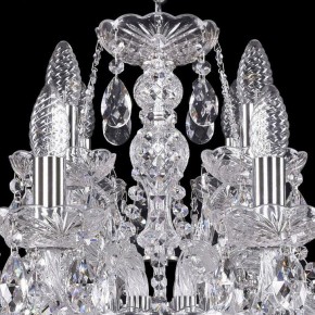 Подвесная люстра Bohemia Ivele Crystal 1411 1411/8+4/195/Ni в Лесном - lesnoy.mebel24.online | фото 4