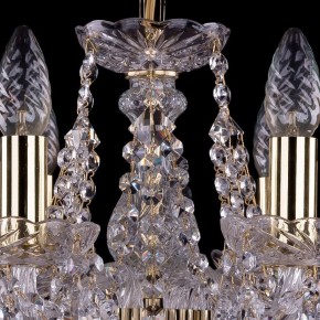 Подвесная люстра Bohemia Ivele Crystal 1413 1413/6/141/G/Leafs в Лесном - lesnoy.mebel24.online | фото 4