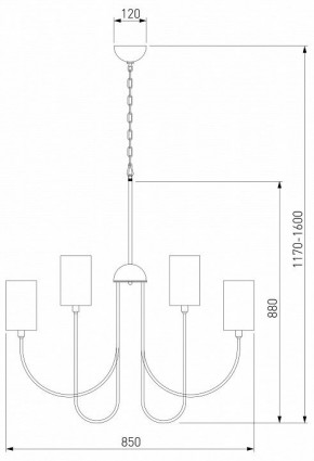 Подвесная люстра Eurosvet Abbey 60164/10 черный в Лесном - lesnoy.mebel24.online | фото 3