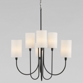Подвесная люстра Eurosvet Abbey 60164/6 черный в Лесном - lesnoy.mebel24.online | фото