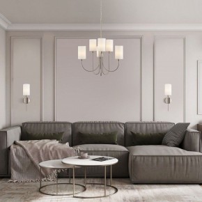 Подвесная люстра Eurosvet Abbey 60164/6 никель в Лесном - lesnoy.mebel24.online | фото 3