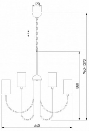 Подвесная люстра Eurosvet Abbey 60164/6 никель в Лесном - lesnoy.mebel24.online | фото 4