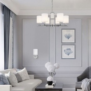 Подвесная люстра Eurosvet Caprera 60146/8 никель в Лесном - lesnoy.mebel24.online | фото 4
