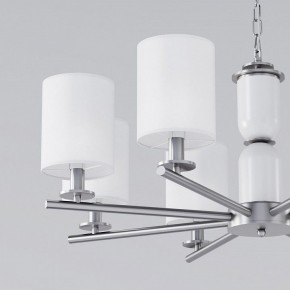 Подвесная люстра Eurosvet Caprera 60146/8 никель в Лесном - lesnoy.mebel24.online | фото 6