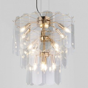 Подвесная люстра Eurosvet Claire 60171 золото в Лесном - lesnoy.mebel24.online | фото