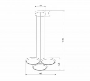 Подвесная люстра Eurosvet Crespella 90034/3 золото в Лесном - lesnoy.mebel24.online | фото 5