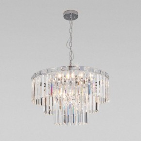Подвесная люстра Eurosvet Elegante 10130/8 хром/прозрачный хрусталь Strotskis в Лесном - lesnoy.mebel24.online | фото 2