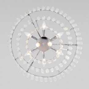 Подвесная люстра Eurosvet Elegante 10130/8 хром/прозрачный хрусталь Strotskis в Лесном - lesnoy.mebel24.online | фото 4