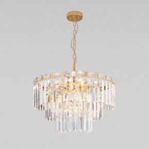 Подвесная люстра Eurosvet Elegante 10130/8 золото/прозрачный хрусталь Strotskis в Лесном - lesnoy.mebel24.online | фото 2