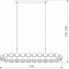 Подвесная люстра Eurosvet Tapioca 90332/26 черный в Лесном - lesnoy.mebel24.online | фото 5