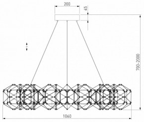 Подвесная люстра Eurosvet Uma 90369/15 медь в Лесном - lesnoy.mebel24.online | фото 4