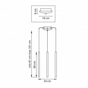 Подвесная люстра Lightstar Tubo L3T747443 в Лесном - lesnoy.mebel24.online | фото 3