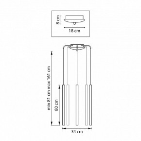 Подвесная люстра Lightstar Tubo L5T747447 в Лесном - lesnoy.mebel24.online | фото