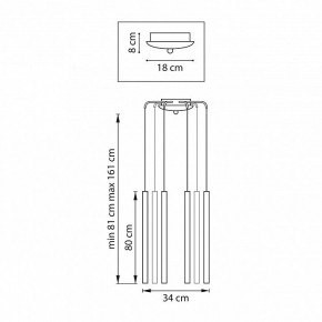 Подвесная люстра Lightstar Tubo L8T747443 в Лесном - lesnoy.mebel24.online | фото 3