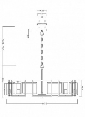 Подвесная люстра Maytoni Bowi H009PL-08G в Лесном - lesnoy.mebel24.online | фото 4