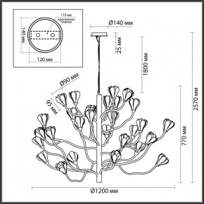 Подвесная люстра Odeon Light Gardi 5090/30 в Лесном - lesnoy.mebel24.online | фото 2