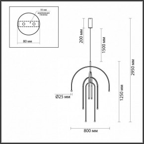 Подвесная люстра Odeon Light Memfi 6633/95L в Лесном - lesnoy.mebel24.online | фото