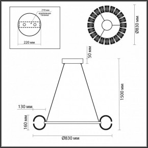 Подвесная люстра Odeon Light Mirage 5030/128L в Лесном - lesnoy.mebel24.online | фото 5