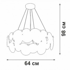 Подвесная люстра Vitaluce V5801 V5801-8/6S в Лесном - lesnoy.mebel24.online | фото 7