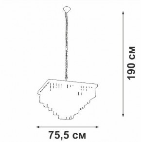 Подвесная люстра Vitaluce V5818 V5818-8/13 в Лесном - lesnoy.mebel24.online | фото 5