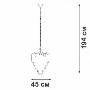 Подвесная люстра Vitaluce V58560 V58560-8/10 в Лесном - lesnoy.mebel24.online | фото 3