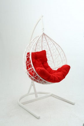 Подвесное кресло Бароло (белый/красный) в Лесном - lesnoy.mebel24.online | фото