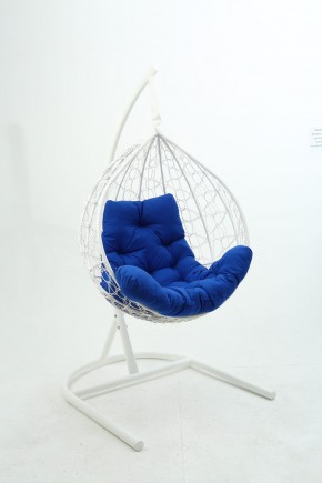Подвесное кресло Бароло (белый/синий) в Лесном - lesnoy.mebel24.online | фото