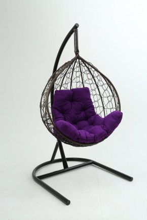 Подвесное кресло Бароло (коричневый/фиолетовый) в Лесном - lesnoy.mebel24.online | фото